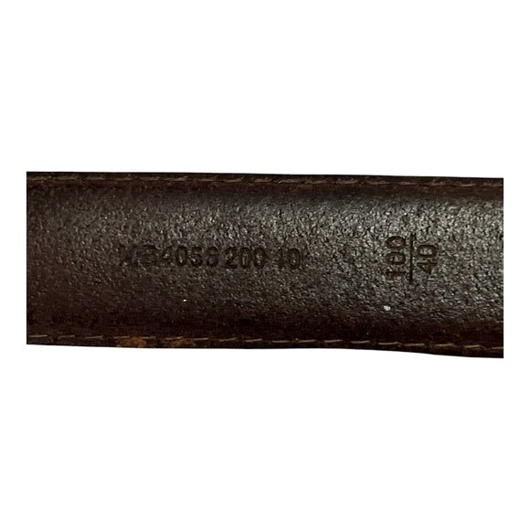 Vtg Fossil Italian Full Grain Cowhide Leather Belt w/ Silver-Tone Golf Clubs - Picture 7 of 7